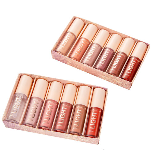 Ykohkofe Lip Gloss 6 Σετ κουτιών ματ αδιάβροχο μακράς διαρκείας 12 χρωματιστά κραγιόν για 1