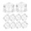 Clear Acrylic Fake Ice Cubes 15mm 100 pcs 6