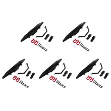 5X Metal Front Bumper for MN D90 D91 D96 D99S MN90 MN99 MN99S 1/12 RC Car Upgrade Parts Accessories,Black