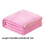 Flannel Blanket Twin Size Pink Soft Lightweight Microfiber 3