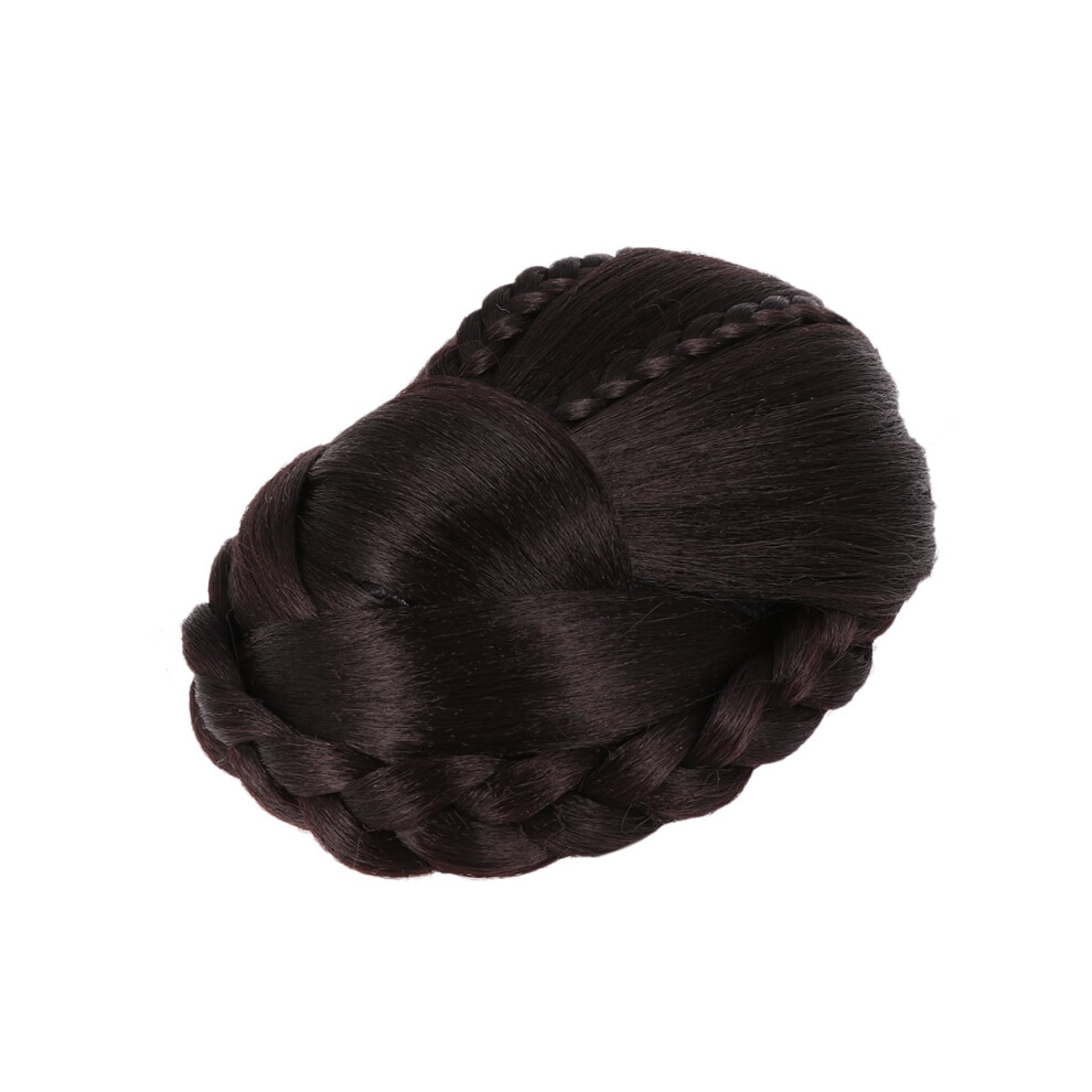 Braided Chignon Wig Synthetic Bun Hairpiece 1 PC