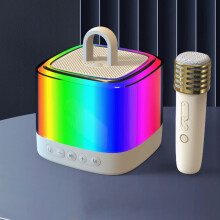 Jusqu'à 70 % de réduction sur la machine de karaoké Karymi Mic avec caisson de basses, système d'enceintes Bluetooth portable et 1 micro sans fil
