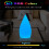 LINLIN Water Drop LED Sfeerlamp RGB Dimbaar Oplaadbaar 2