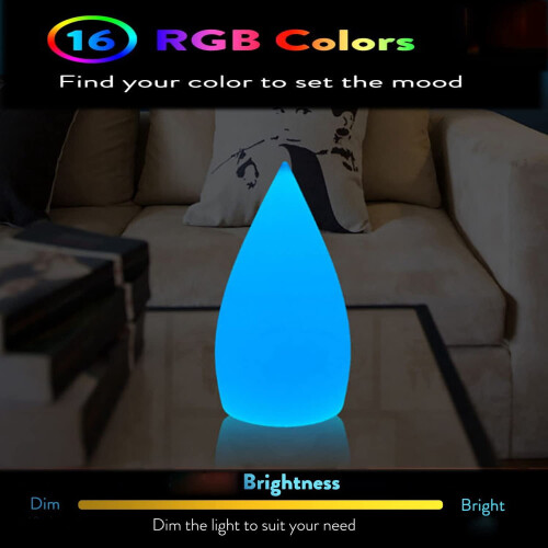 LINLIN Water Drop LED Sfeerlamp RGB Dimbaar Oplaadbaar 1