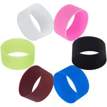 Silicone Tumbler Bands 6 Colors Reusable Nonslip Heat