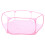 Portable Breathable Pet Playpen Pink Polyester 100 cm 4