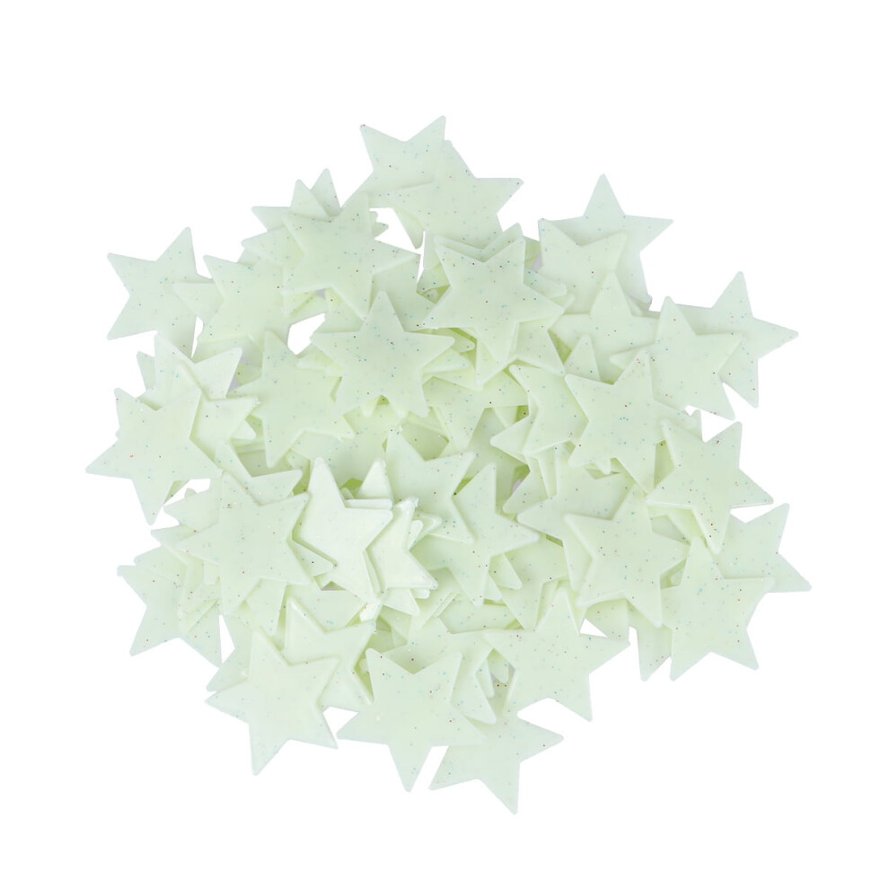 Glow-In-The-Dark Star Wall Stickers 100 Pcs 9023022814326