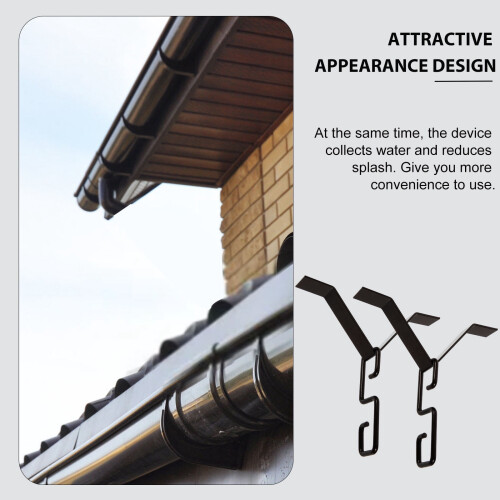 Rain Chain Gutter Adapter Clips Set V Style Copper Hook 1