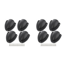 8 Pezzi Nel Nylon da 2,5 Pollici Copertura Sfiato Cavo Filo Marino, Sfiato A Conchiglia per Barca, Spessore Bordo Liscio 1/8 Pollici, Copertura Sfiato