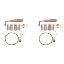 20Pcs Tuning Pin Nails&20Pcs Rivets,with L-Shape Tuning Wrench,10 String Laiyaqin String for Lyre Harp String Instrument