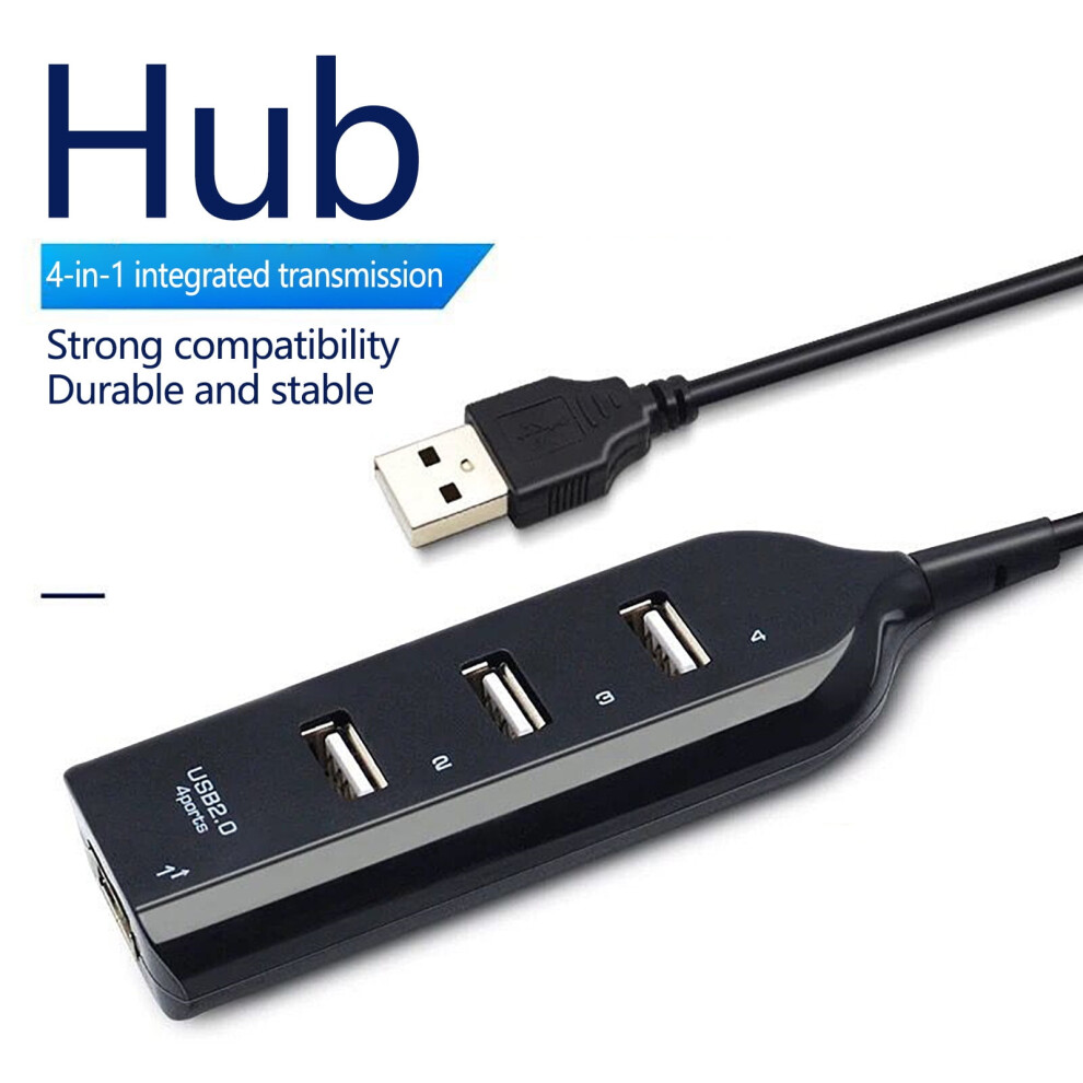 Usb 2.0 Hub Splitter 1-To-4 Port Hot-Swappable 9023022829436