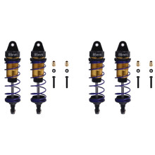 2Satz Ölverstellbarer 85-mm-Metallstoßdämpfer-Dämpfer für 1/10 RC Buggy Truck Short Course Rally Car Truck Parts,3