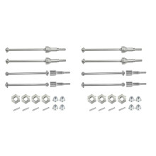 4x Albero di Trasmissione Anteriore E Posteriore Nel Metallo con Esagono da 12 mm per Parti di Aggiornamento per Auto HBX HAIBOXING 901 901A 903 903A