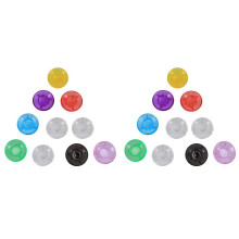 20Pcs Mushroom Guitar Effect Pedal Foot Nail CAP AmplifieRS Color Foot Guitar Pedal Knobs Protector