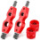 4 Pcs Copper Pipe Cleaner and Reamer Set Inner-Outer Reamer Pipe and Tube Deburring Reamer Chamfer Tool (Red) 2