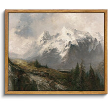 Tableau grand format ASPORIC Océan, impression sur toile vintage paysage marin, peinture apaisante pour chambre, salle de bain ou bureau, sans