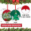 Christmas sublimation ornament blank round double-sided red 2