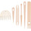 Wood Hand Loom Stick Set DIY Craft Tools 6PCS 1