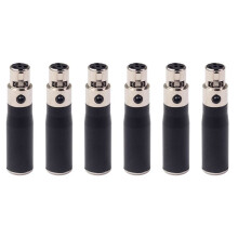 6X XLR 3 Pin Male to 4 Pin Female Audio Adapter Plug Connector Hi-Fi Signal Converter Adapter