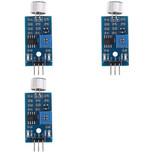 3X 3.3V / 3.5V Lm393 Micrófono Amplificador Sensor de Sonido MIC Módulo de Voz para