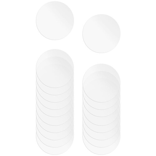 Disco de AcríLico Transparente de 18 Unidades Folha de AcríLico Circular de 4 Polegadas CíRculo Espesso de AcríLico Redondo em Branco Painel de 1