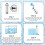2PCS DLSC002 Water Filter Replacement for   EC680 Coffee Machines Activated Carbon Softener Coffee Filter 8