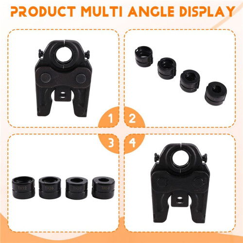 Hydraulic Hose Crimping Tool Accessories Kit Fittings Crimper Machine Set for Composite Pipe TH16.20.26.32 1