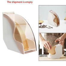 Coffee Filter Paper Holder with Acrylic Lid Cone Coffee Filters Napkins Dispenser Shelf Container White