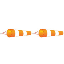 2X Manche à Air Réfléchissante Extérieure, Anti-Rayures et Coupe-Vent, Girouette Réfléchissante Fluorescente