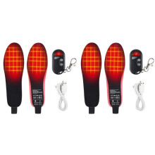 4X Semelles Chauffantes Intelligentes Chauffe-Pieds à Température Contrôlée Semelles Chauffantes Électriques Semelles Thermiques Taille A