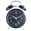 Twin Bell Alarm Clock Black Stereoscopic Dial 1 Pack 2