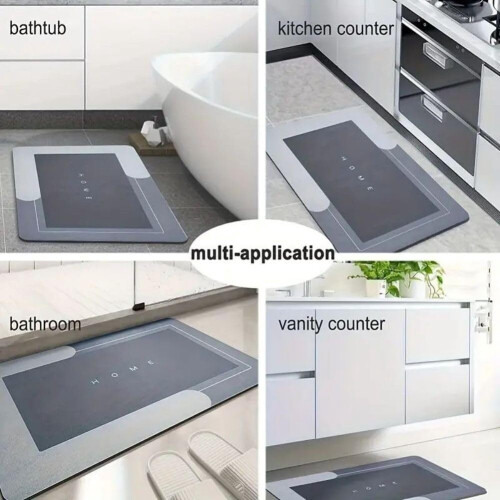 Tappeto da bagno Magic Mat, grigio, 40x60 cm. 1