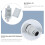 White Electric Metal Box Waterproof Outdoor 2 Count 4