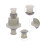 2 Pezzi PX9300-07 Differenziale per 9300 9304 1/18 RC Accessori per Pezzi di Ricambio per Auto Modello 4
