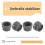 4Pcs Pool Umbrella Stabilizer Adapter Threaded Adapter Sleeves Pool Umbrella Stable Adapter Umbrella Holder 4