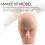 Mannequin Flat  Silicone Practice False Eyelash Extensions Makeup Model Massage Training 5