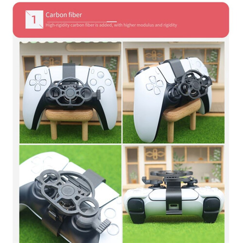 Volante per PS5 Maniglia Gioco Joystick Gioco di Corse Controller Ausiliario Maniglia da Gioco Accessori e 1