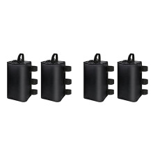 4 Pack 10L Canopy Water Weights for Wind, Water Bag Weights, Heavy Duty Anti-Tip Tent Stakes Leg Weight Bags