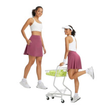 BALEAF Sport-Rock Tennisrock Taschen Rockshorts Rosa XXL — baleaf sportrock, tennis minirock, rock 2in1 shorts, rosa rock xxl, taschen in shorts