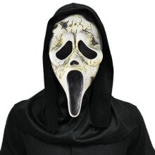 Ghostface Latexmaske mit Kapuze Halloween Kostüm Scream Cosplay — ghostface maske, kapuzen maske, latex halloween maske, ghostface kostüm