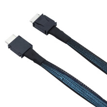 2X for PCIe Oculink SFF 8611 4I to SAS SFF-8611 4I Server Super Speed Cable Data Male to Male Transfer Cord