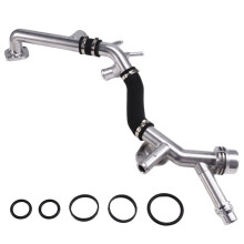 06E121045E Aluminum Engine Coolant Water Pipe 06E121045R for A6 C6 A4 B7 A4/S4 2.4L 2.8L 3.2L