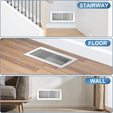 Floor Register 4x10inch 2Pack Metal Floor Vent Covers - Walkable Vent Covers for Home Floor - Air Vent Covers