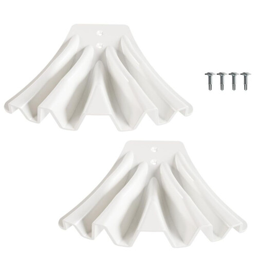 2PCS Gutter Downspout Diverter, Gutter Downspout Extensions for Rainwater Dispersal, Rain Gutter Disperser White 1
