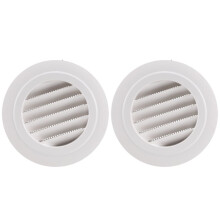 2 StüCk 4-Zoll-LüFtungsschlitz, Luftgitterabdeckung mit Integriertem Fliegengitter für das BüRo im Badezimmer
