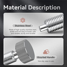 Quick Release Pins, Tools Handle for M6 Retractable Spring Locking Pins Plunger for Rolling Toolbox 2pcs