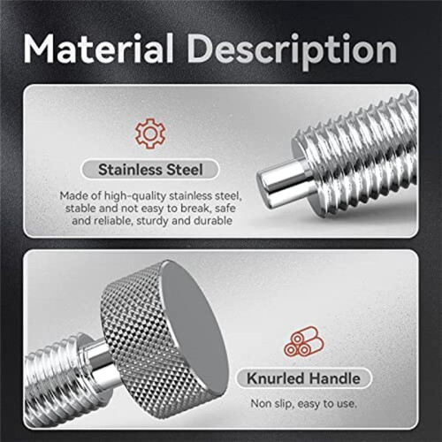 Quick Release Pins, Tools Handle for M6 Retractable Spring Locking Pins Plunger  for Rolling Toolbox 2pcs