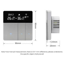 2X AVATTO Tuya WiFi Termostato Controlador de Temperatura 100-240 V Controle Remoto Elétrico, Home Yandex
