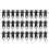190 St Bil Push Pin Nit Trim Clips Kit Auto Fästdon Plast Fäst Nit 3