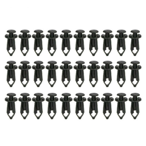 190 St Bil Push Pin Nit Trim Clips Kit Auto Fästdon Plast Fäst Nit 2